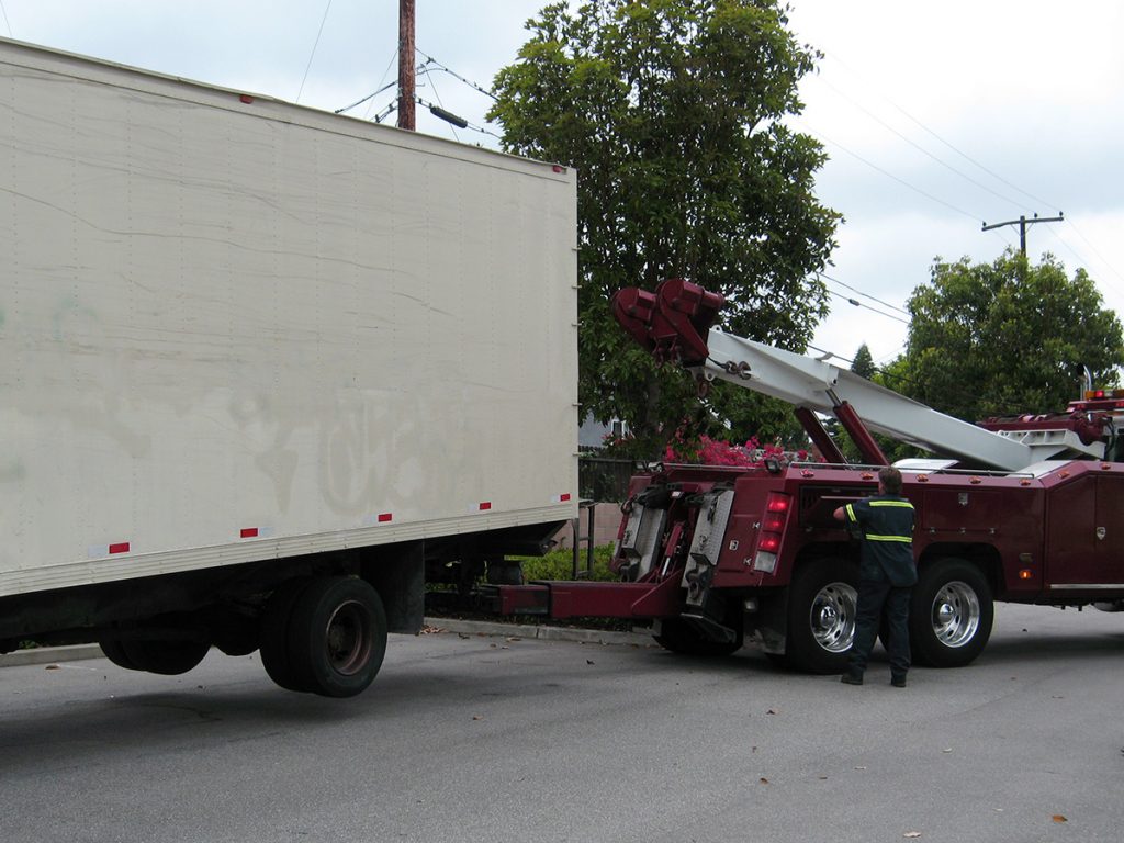 Vehicle being Towed