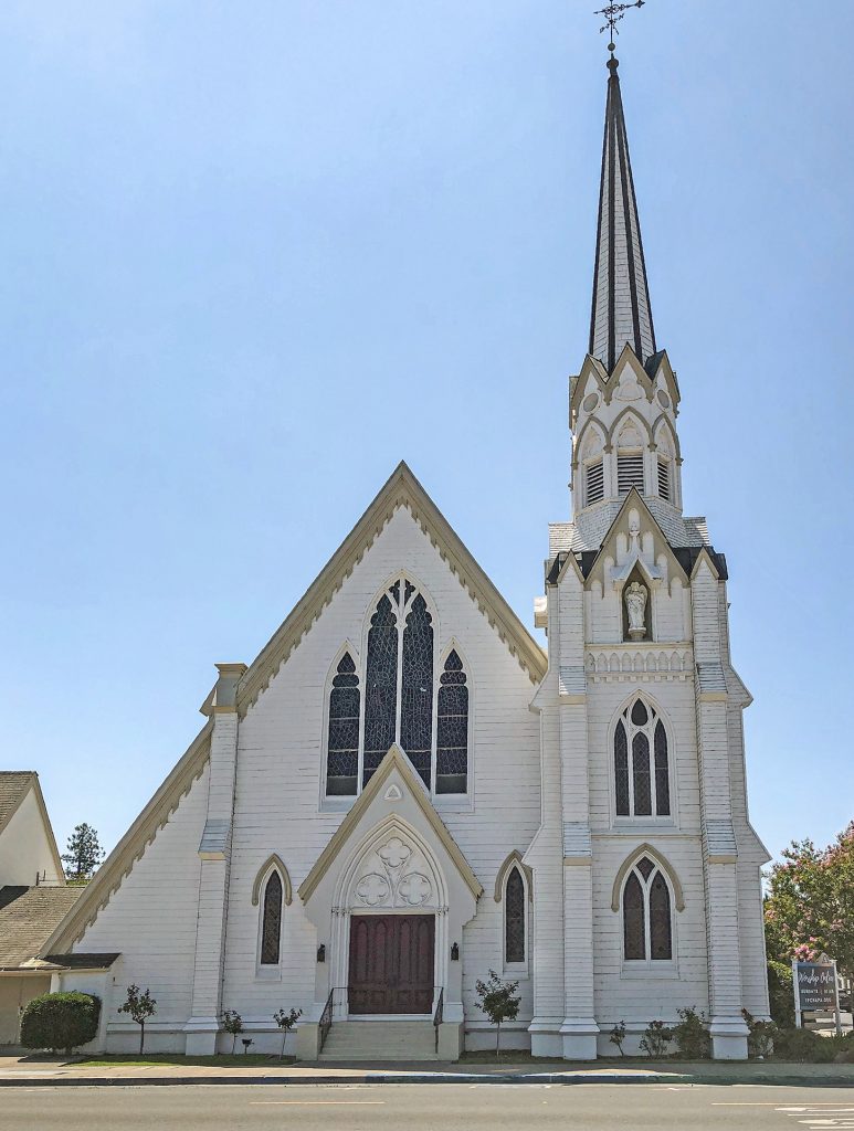 Historic California church exterior, the kind of property owners consider when they sell church property