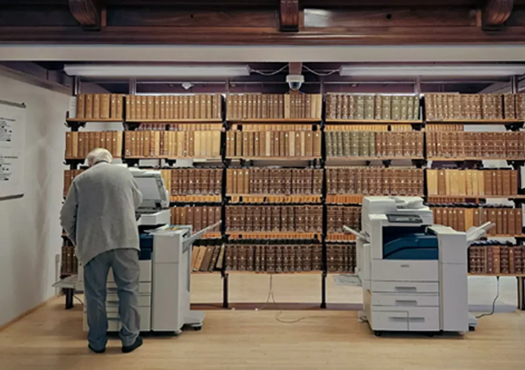 Church office copier machine representing copier agreements for churches